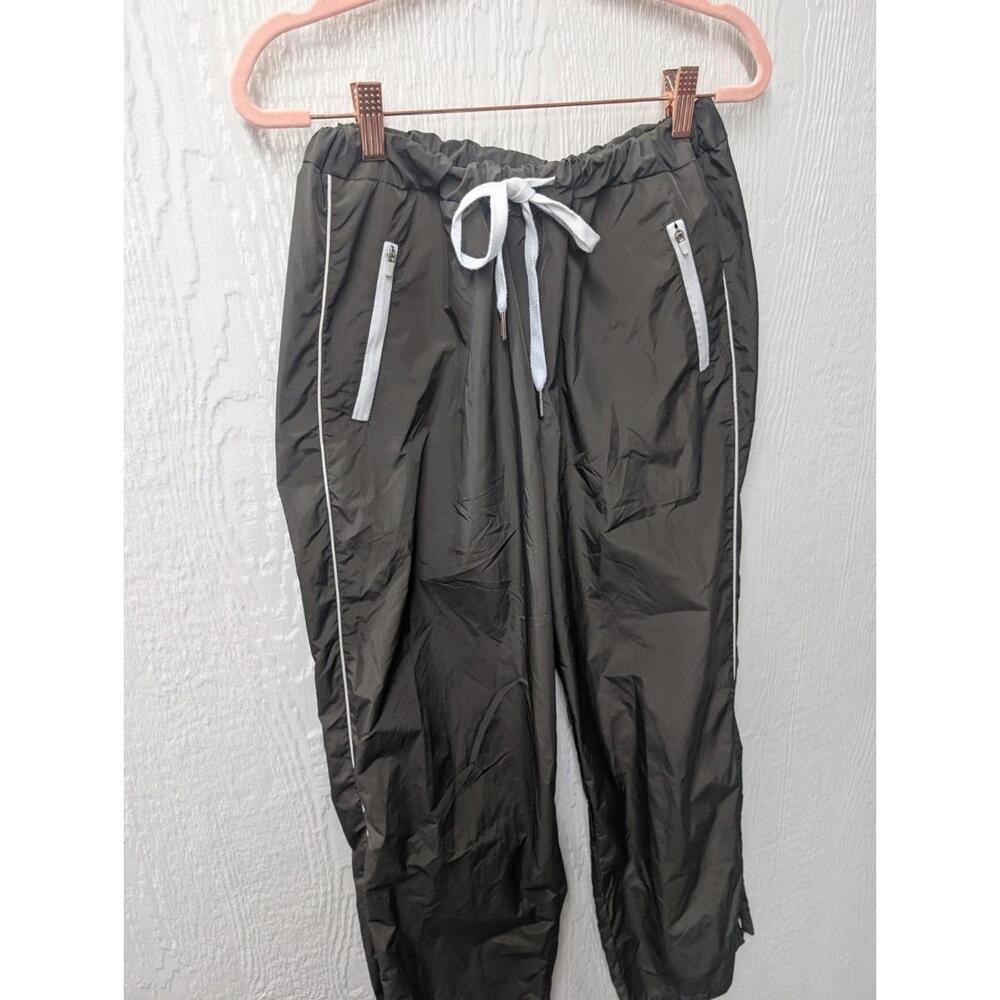 Gold Hinge Designer Brown Warm Up Pants Athletic Casual Street Wear Size Small - Picture 2 of 5